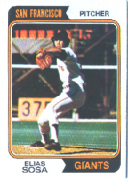 1974 Topps Baseball Cards      054      Elias Sosa RC